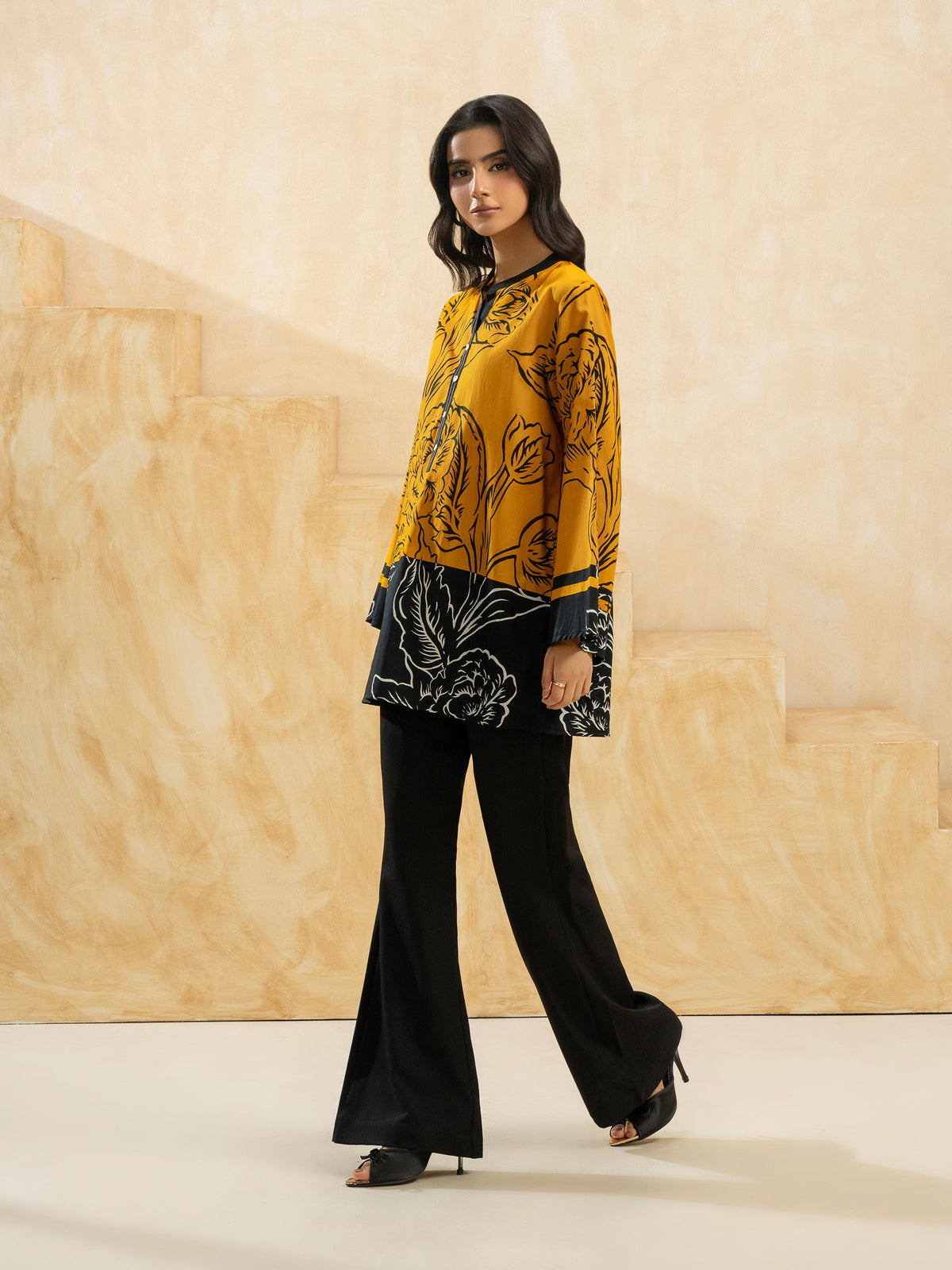 Cambric Kurti-Printed (Pret)