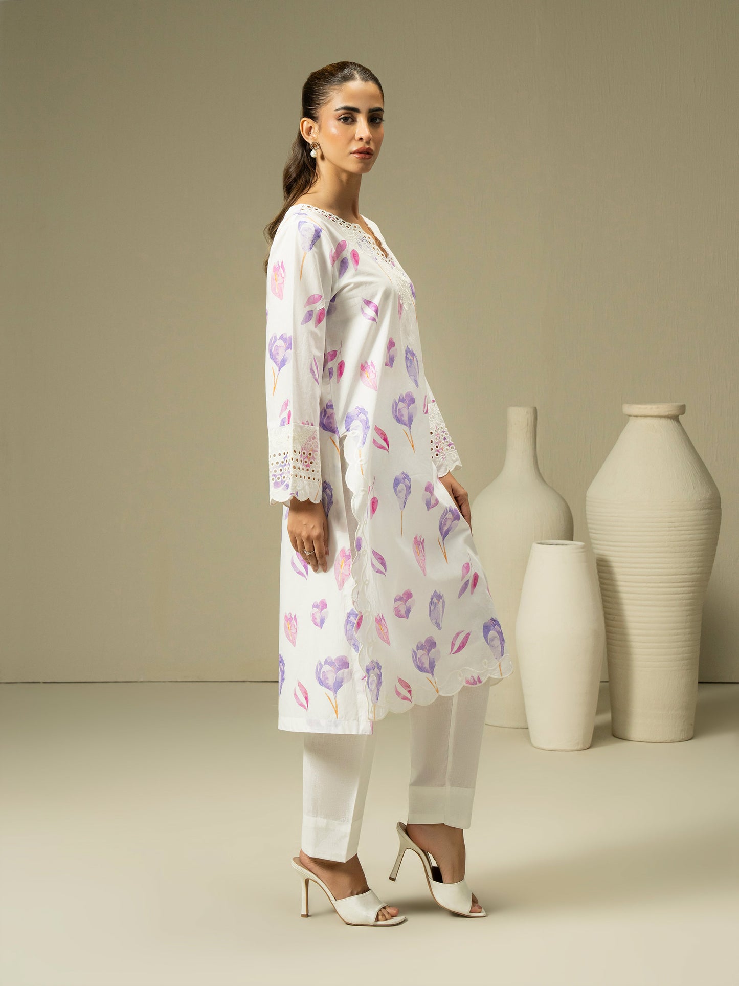 Cambric Shirt-Embroidered (Pret)