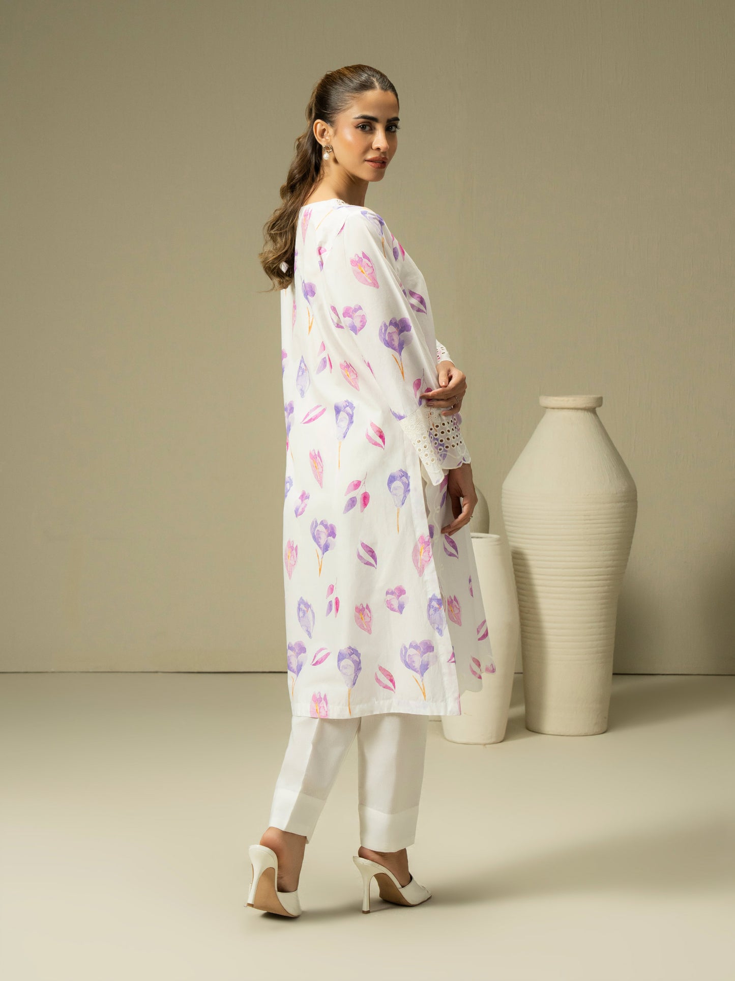 Cambric Shirt-Embroidered (Pret)