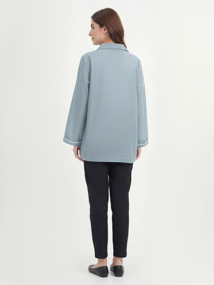 Cambric Kurti- Embroidered