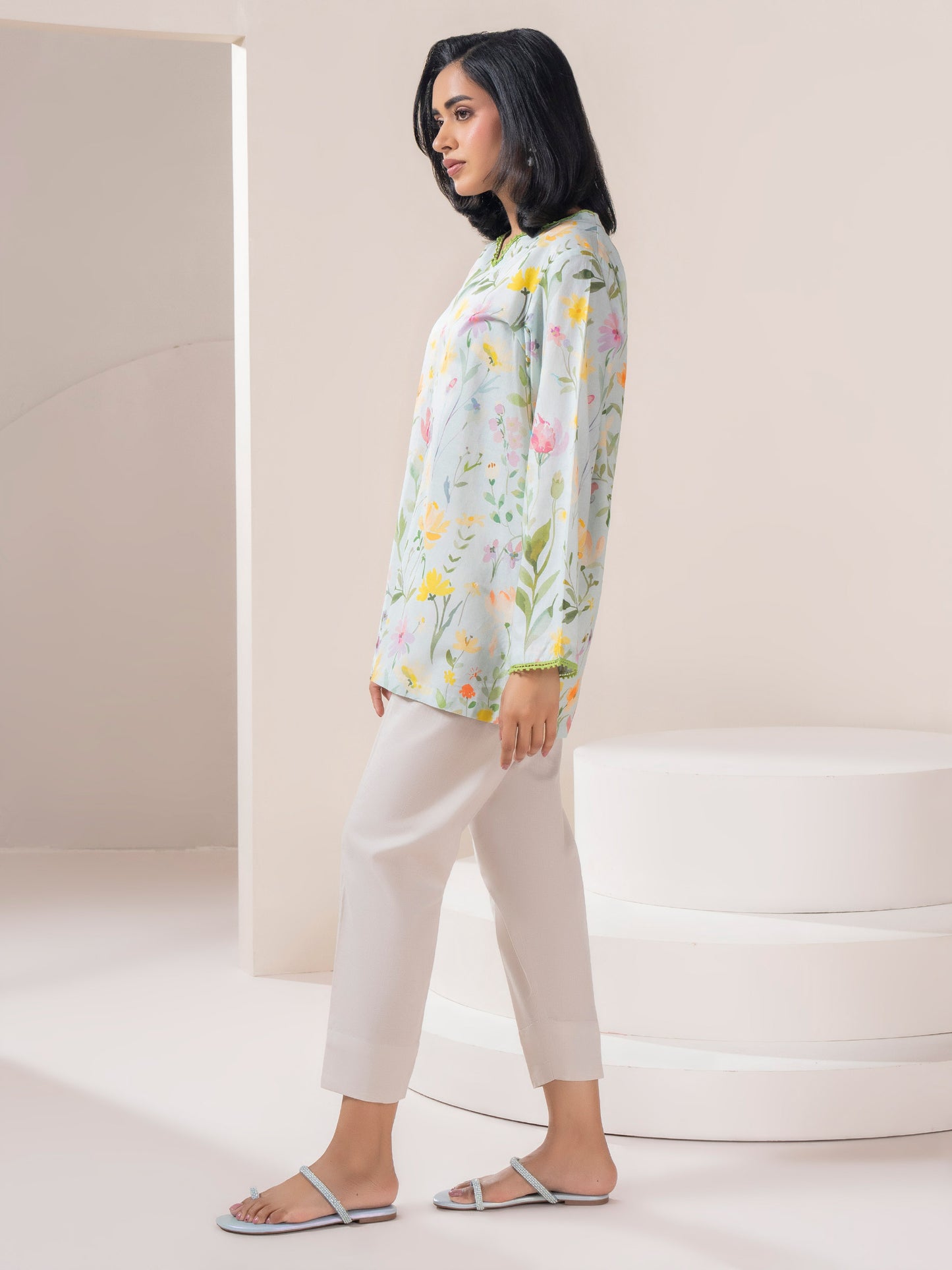 Lawn Top-Printed (Pret)