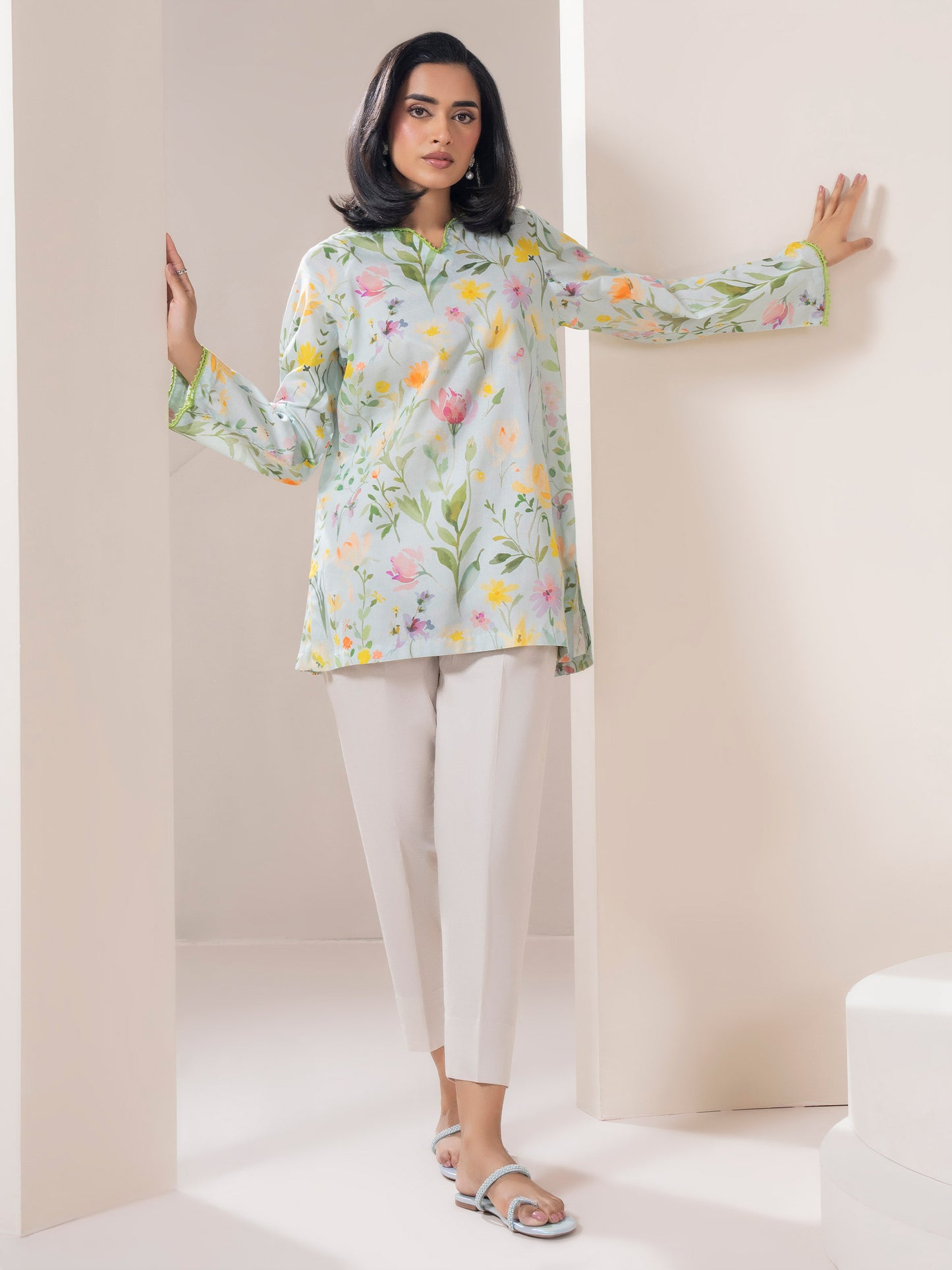 Lawn Top-Printed (Pret)