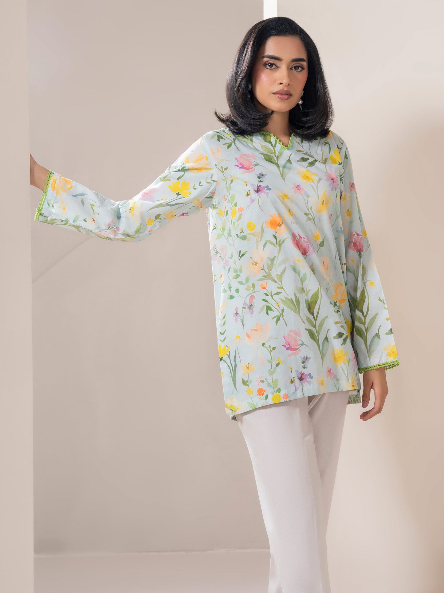 Lawn Top-Printed (Pret)