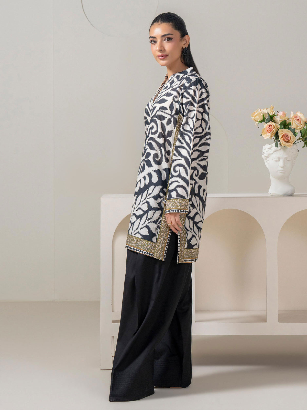 Lawn Top-Printed (Pret)
