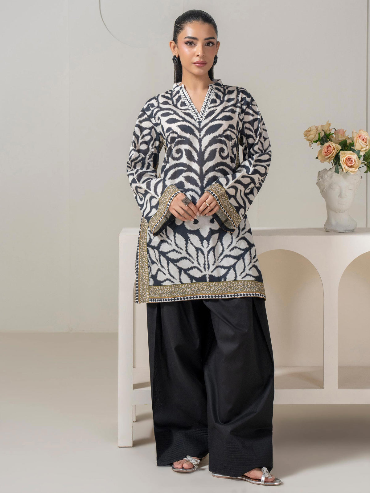 Lawn Top-Printed (Pret)