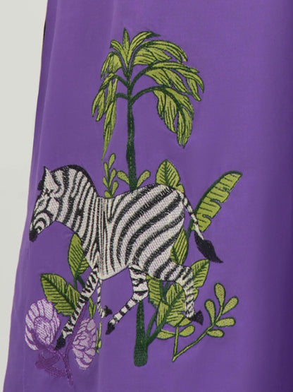 Poly Cambric Shirt- Embroidered (Pret)