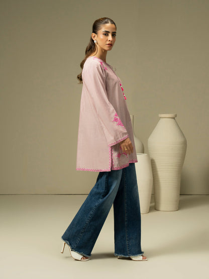 Yarn Dyed Kurti-Embroidered (Pret)