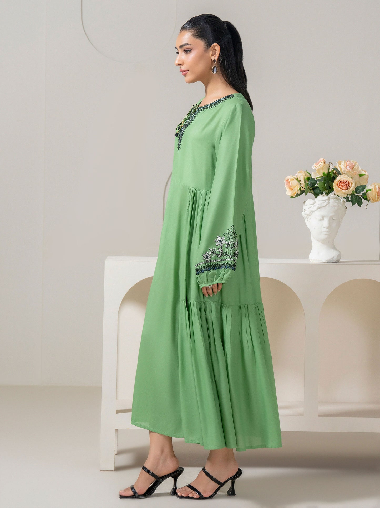 Lawn Frock-Embroidered (Pret)