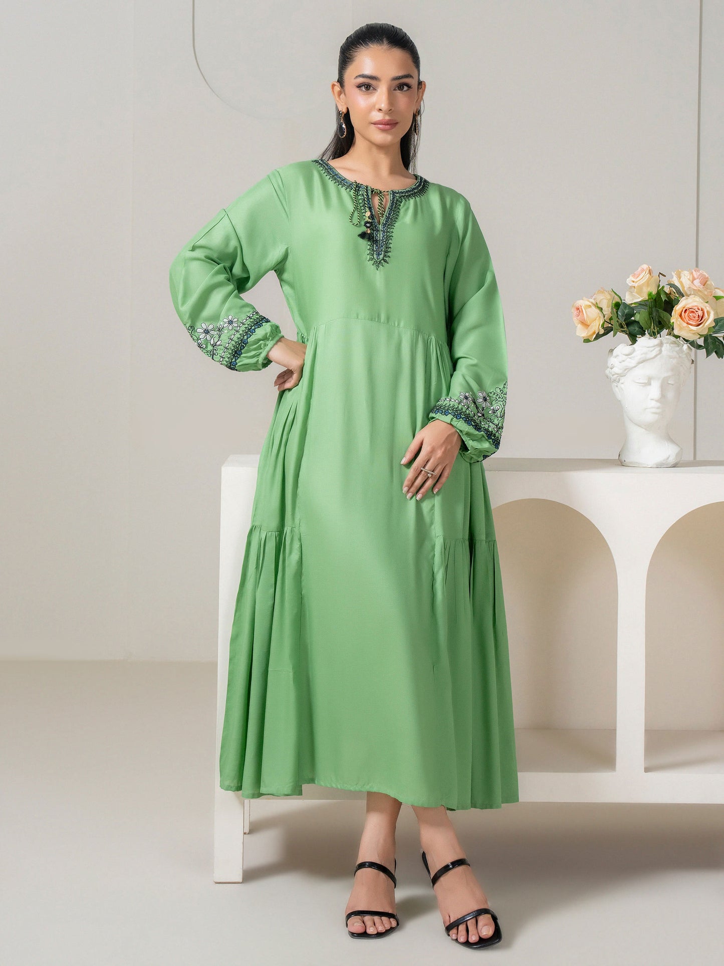 Lawn Frock-Embroidered (Pret)