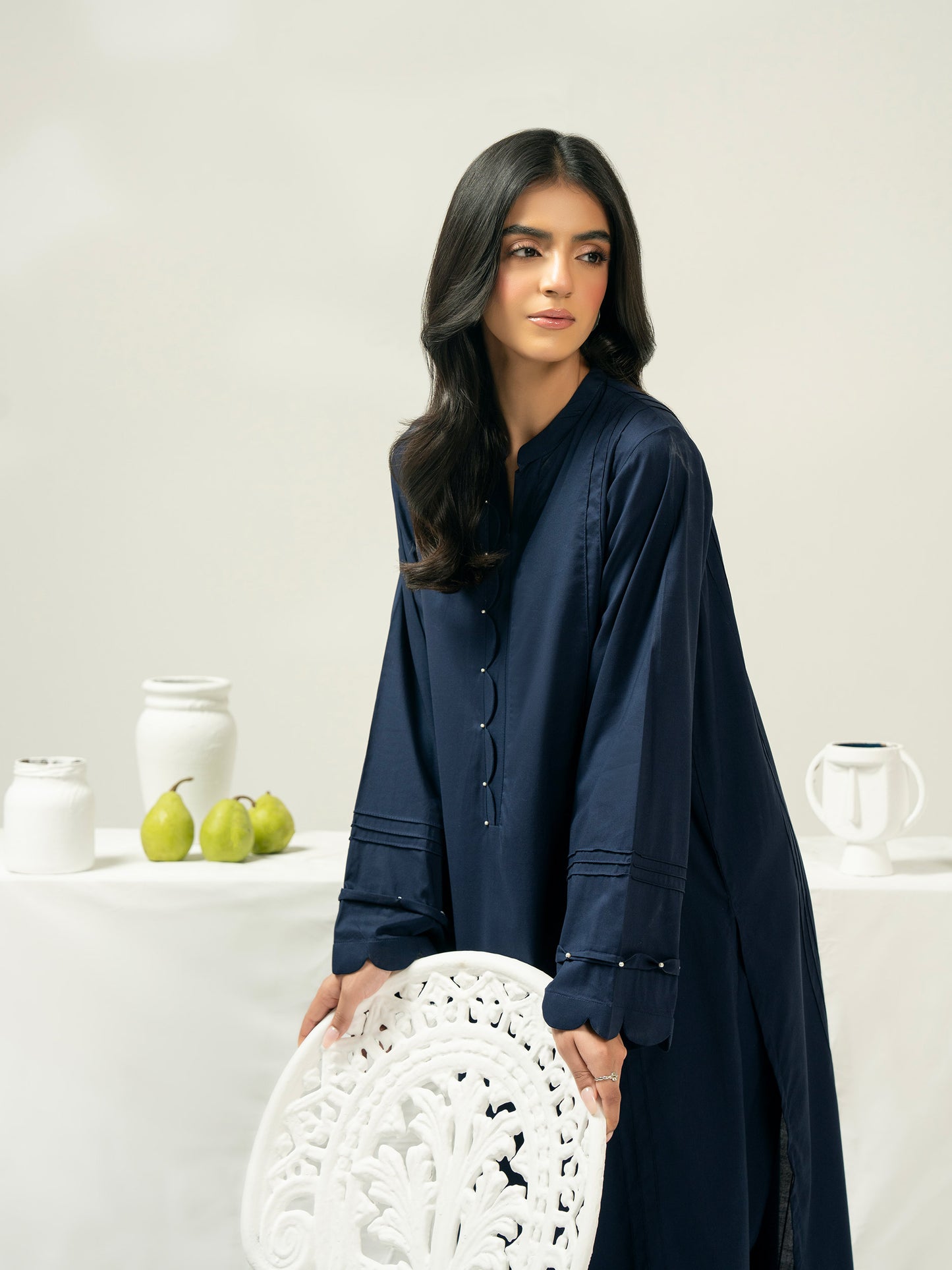 2 Piece Satin Suit-Dyed (Pret)