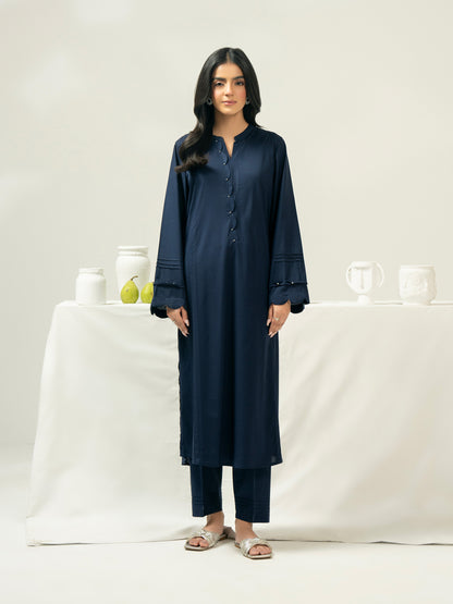 2 Piece Satin Suit-Dyed (Pret)