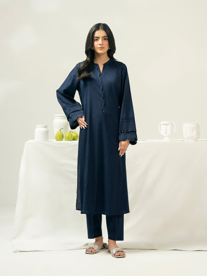 2 Piece Satin Suit-Dyed (Pret)