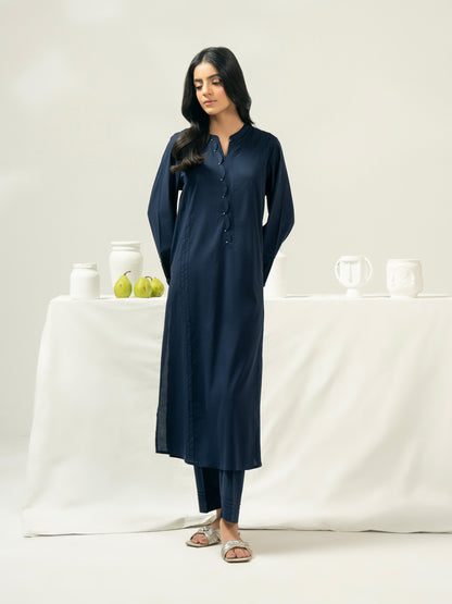 2 Piece Satin Suit-Dyed (Pret)