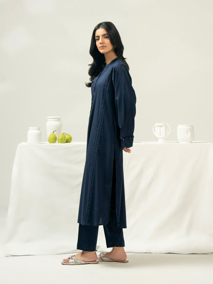 2 Piece Satin Suit-Dyed (Pret)