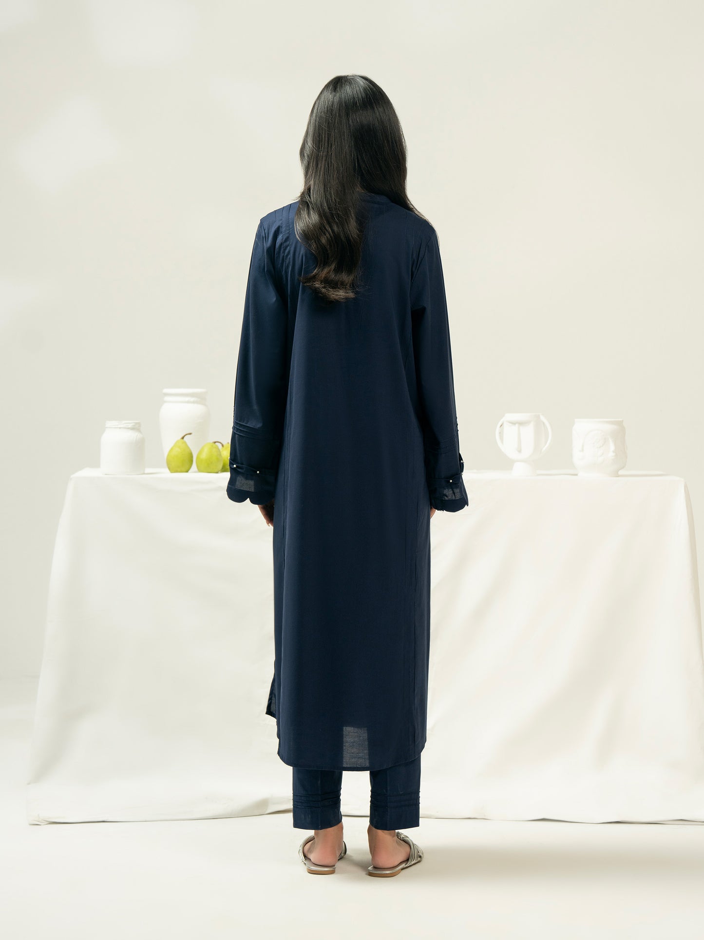 2 Piece Satin Suit-Dyed (Pret)