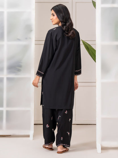 2 Piece Linen Suit-Embroidered (Pret)