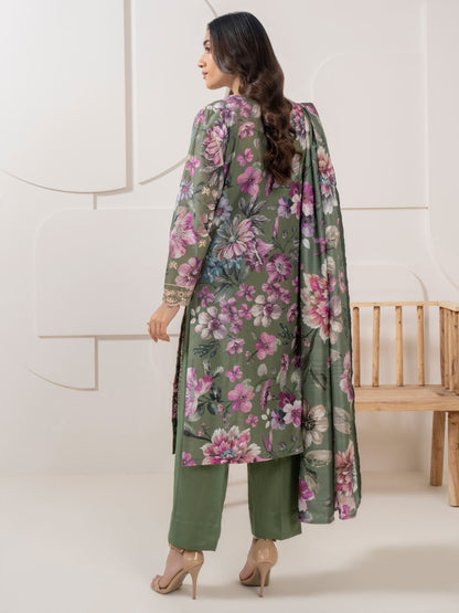 3 Piece Lawn Suit-Embroidered (Pret)