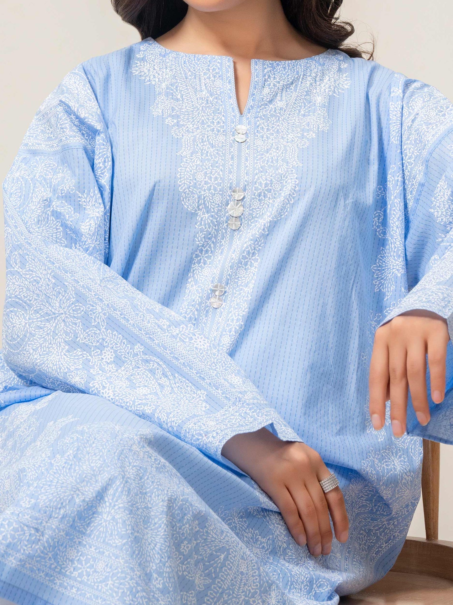 Lawn Shirt-Paste Print (Pret)
