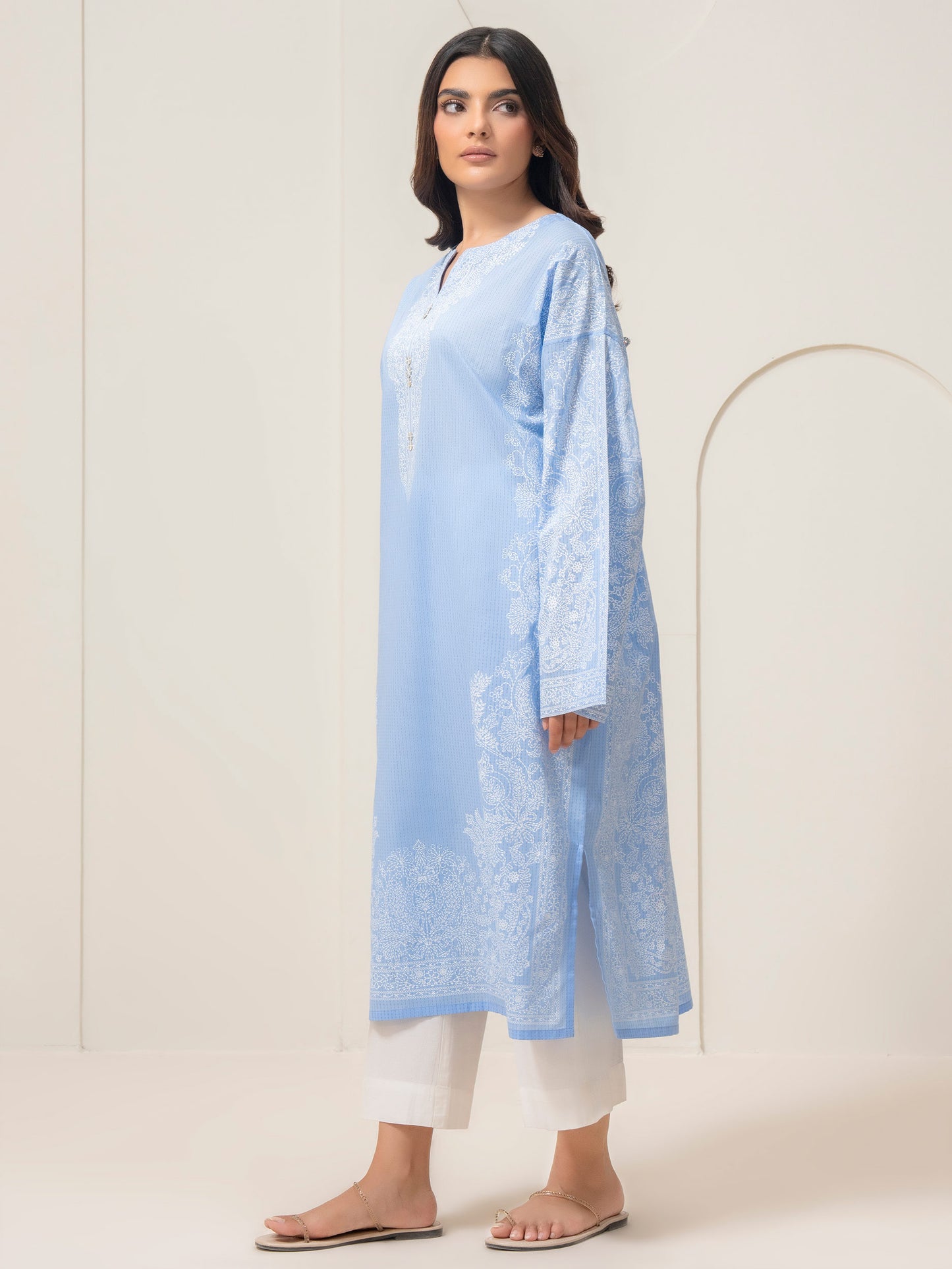 Lawn Shirt-Paste Print (Pret)