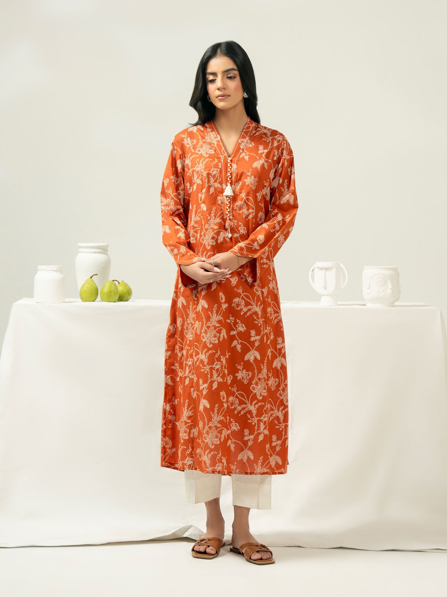 Lawn Shirt-Printed (Pret)