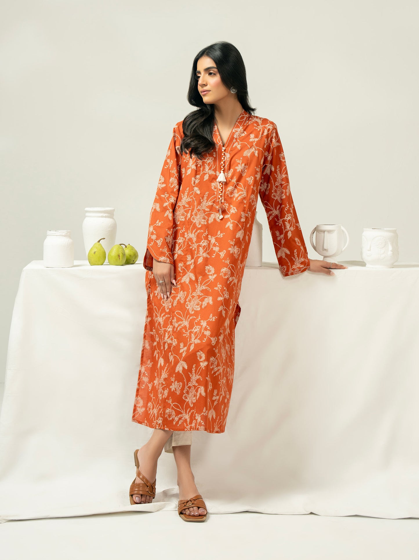 Lawn Shirt-Printed (Pret)