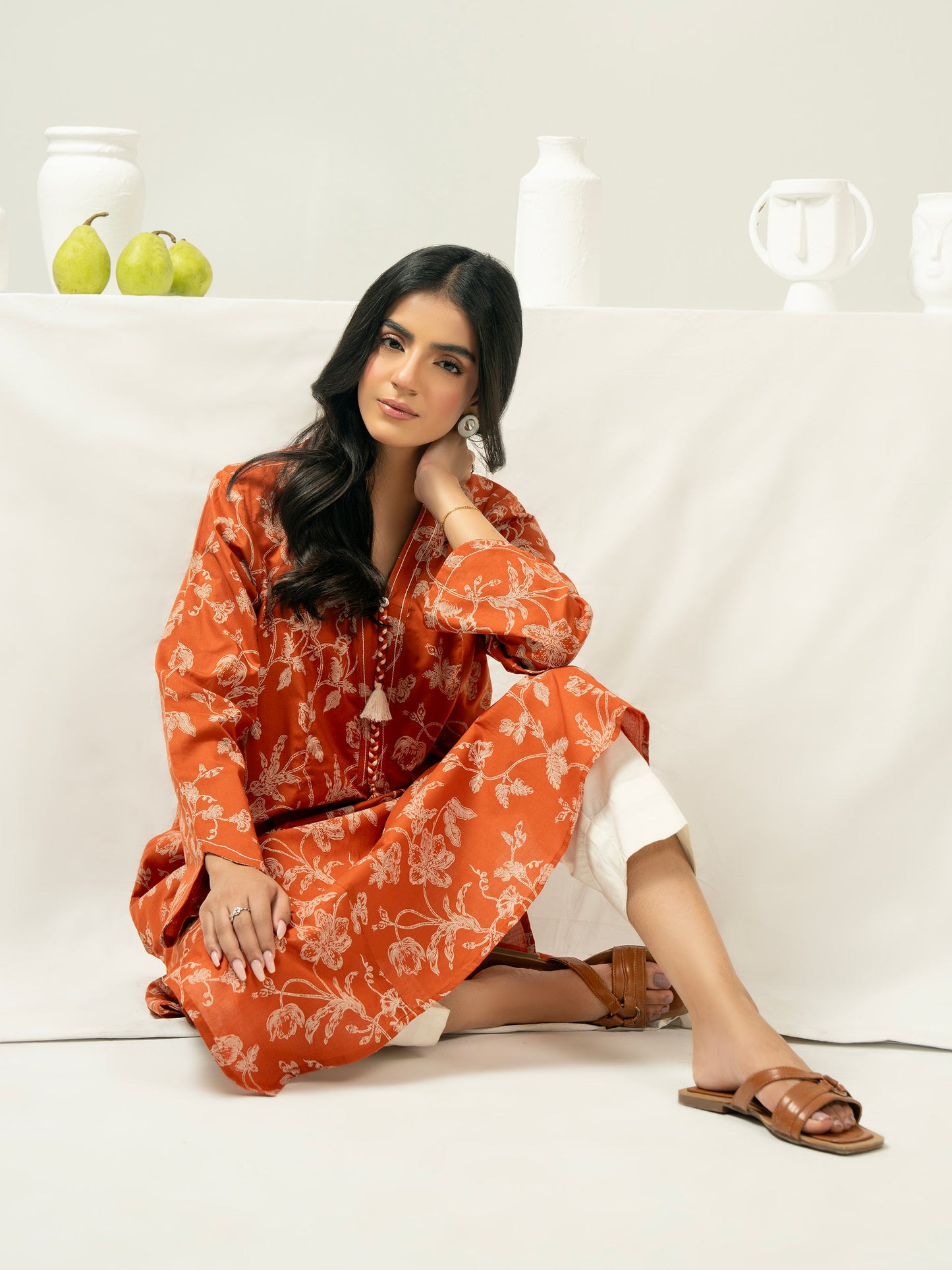 Lawn Shirt-Printed (Pret)