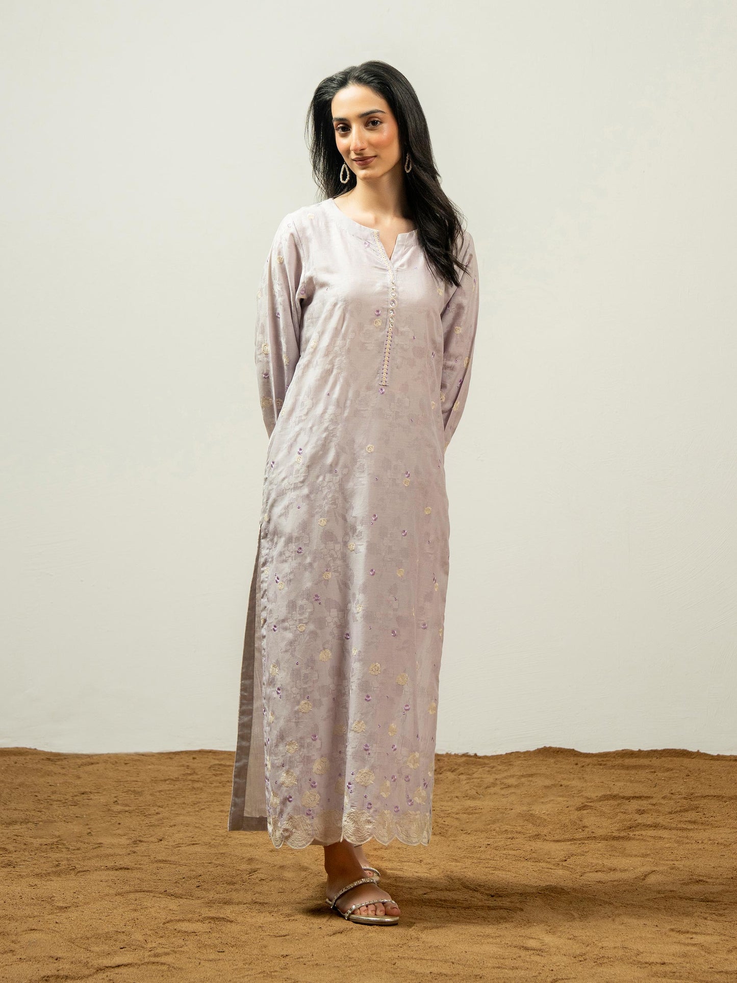 Jacquard Shirt-Embroidered (Pret)