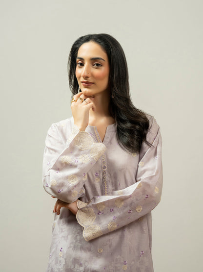 Jacquard Shirt-Embroidered (Pret)