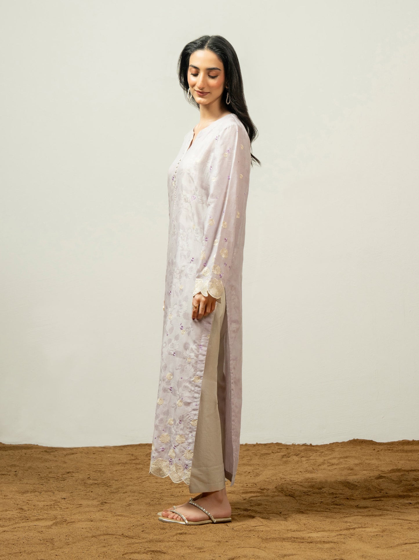 Jacquard Shirt-Embroidered (Pret)