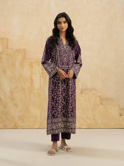 2 Piece Cambric Suit-Embroidered (Pret)