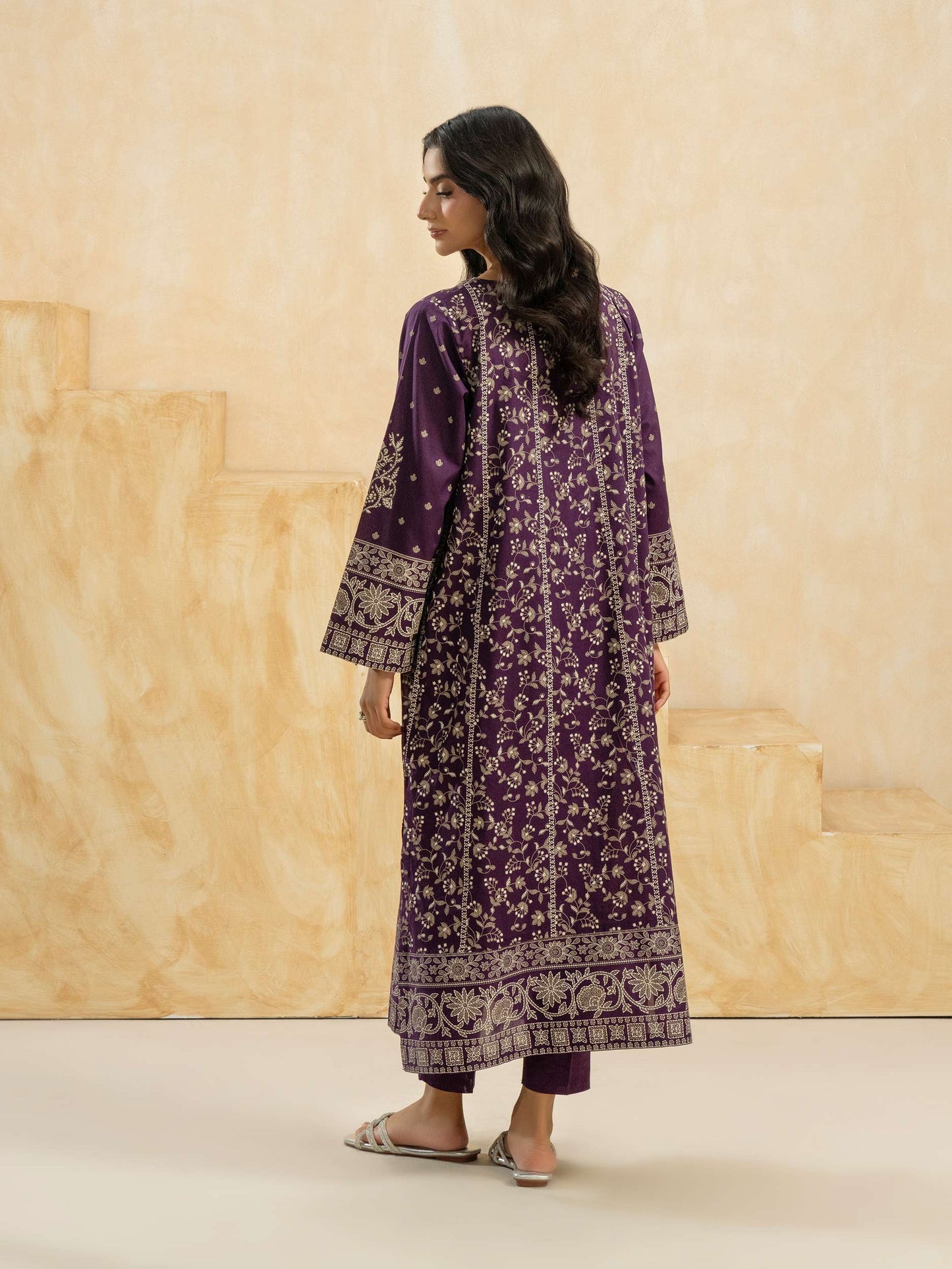 2 Piece Cambric Suit-Embroidered (Pret)