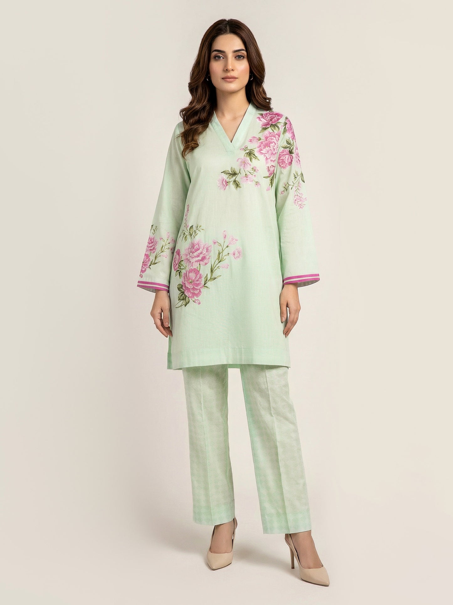 2 Piece Cambric Suit (Pret)