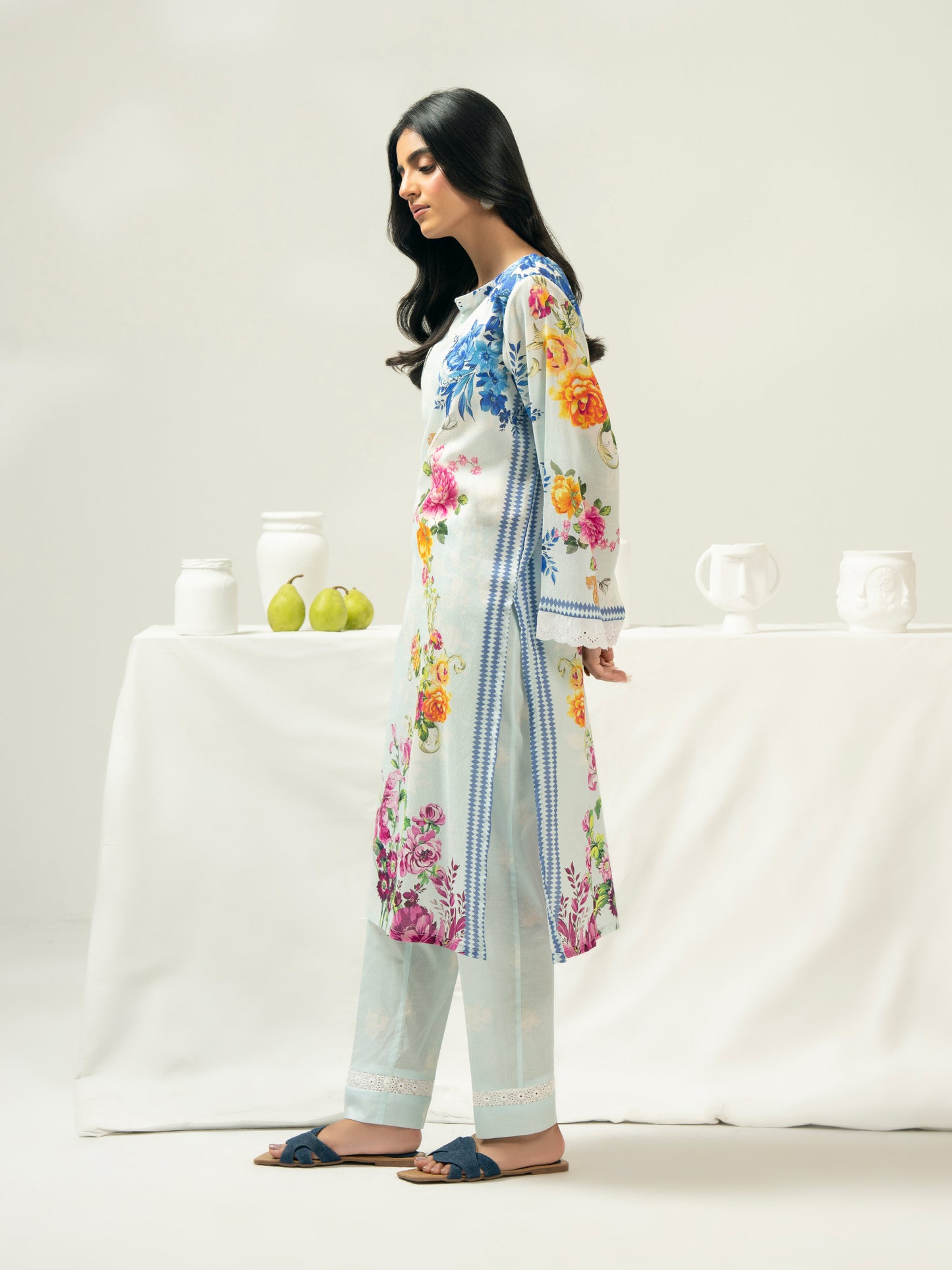 2 Piece Dobby Suit-Printed (Pret)