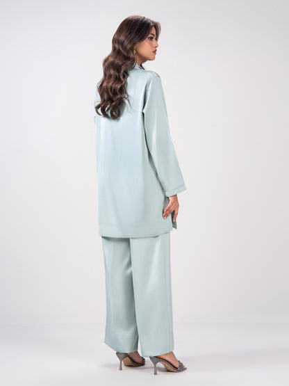 2 Piece Silk Suit- Embellished (Pret)
