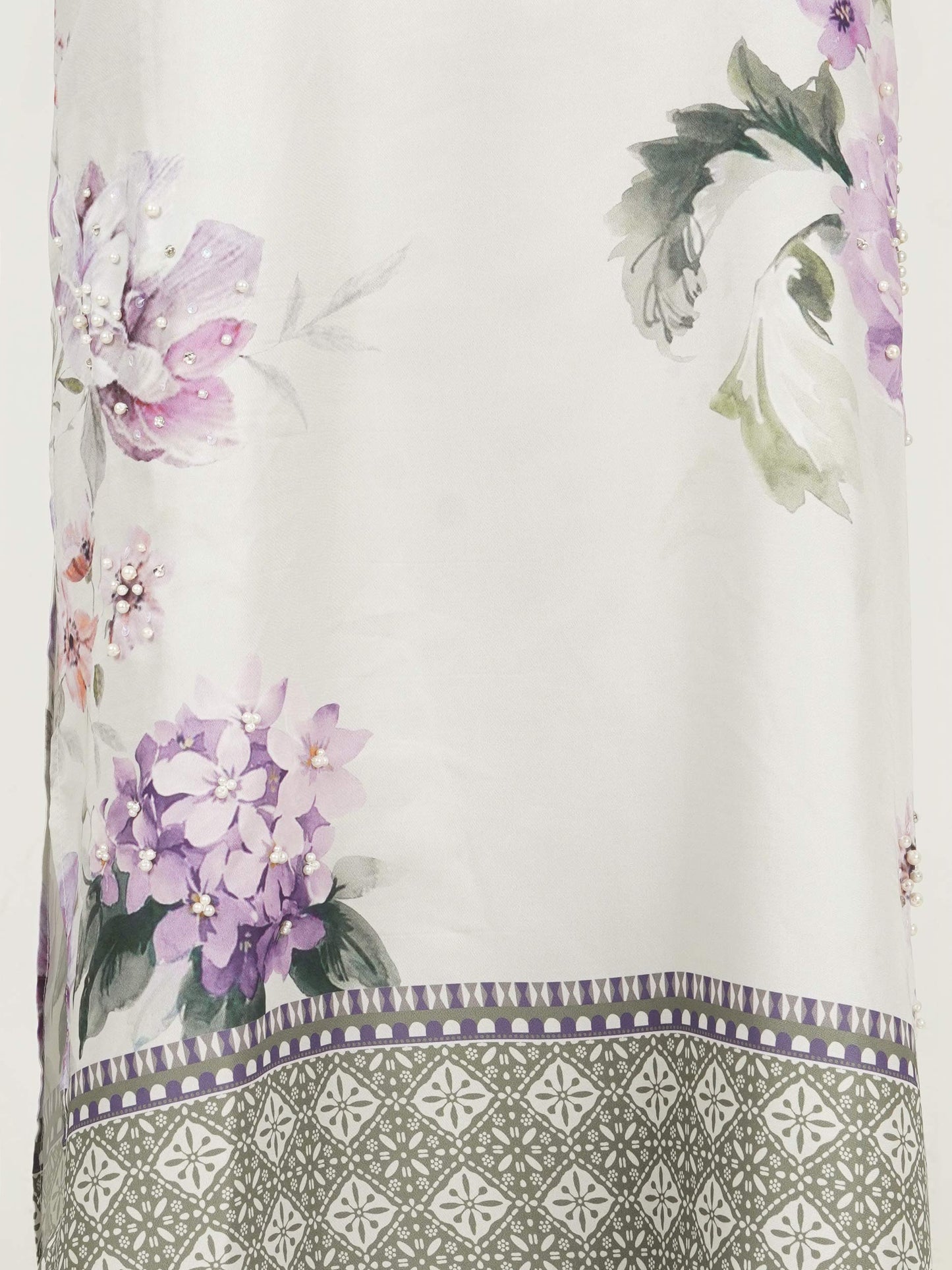 2 Piece Silk Suit- Embellished (Pret)