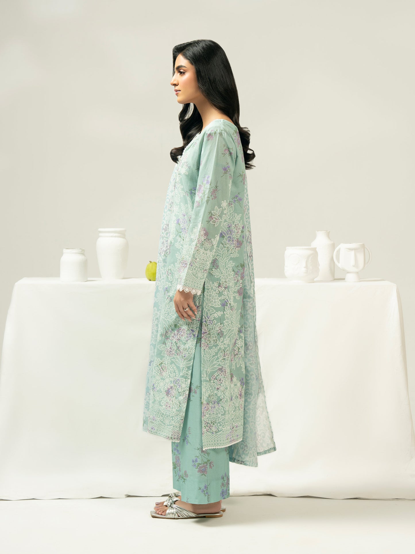 3 Piece Lawn Suit-Paste Print (Pret)