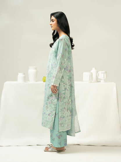 3 Piece Lawn Suit-Paste Print (Pret)