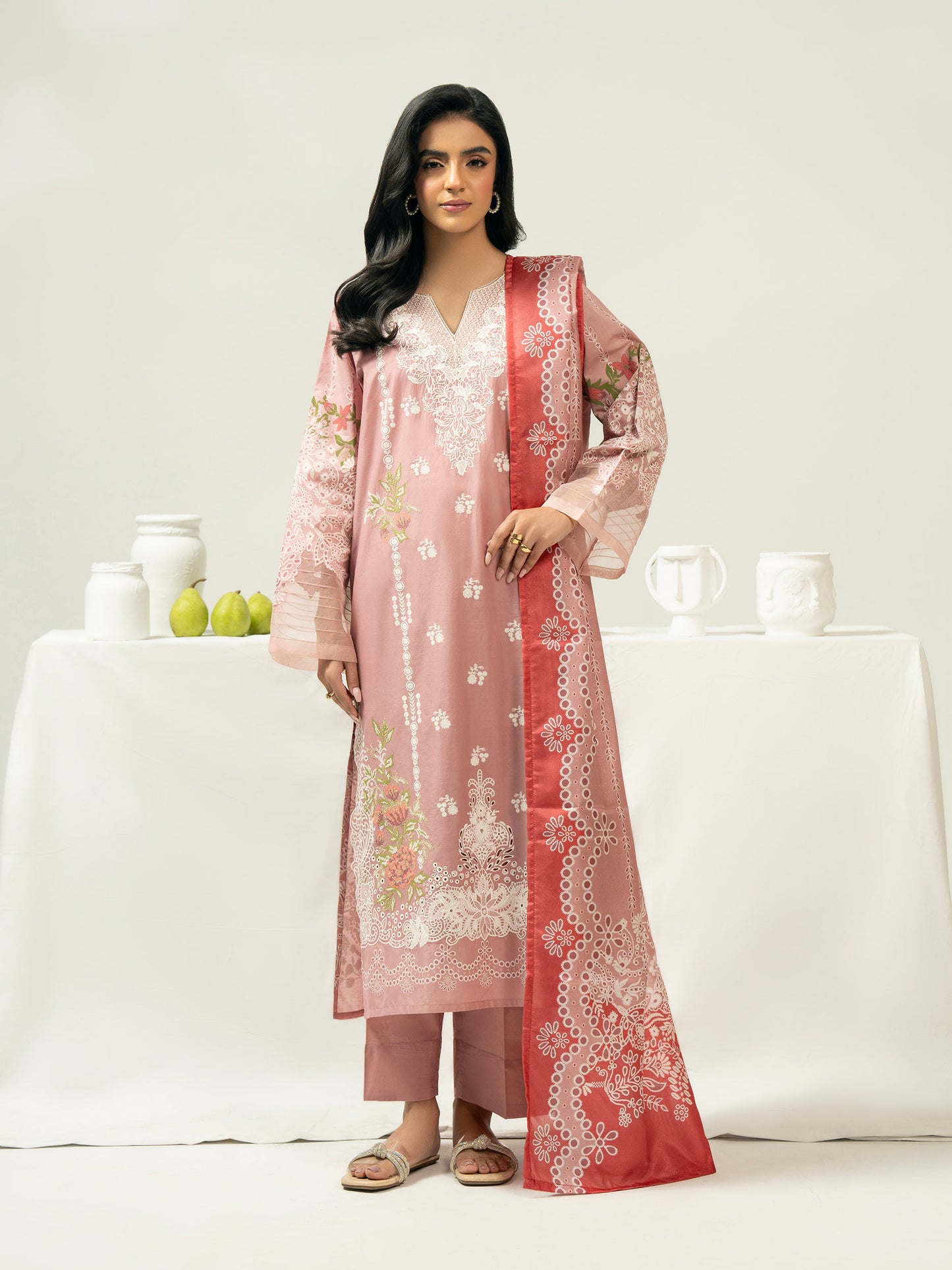 3 Piece Lawn Suit-Embroidered (Pret)