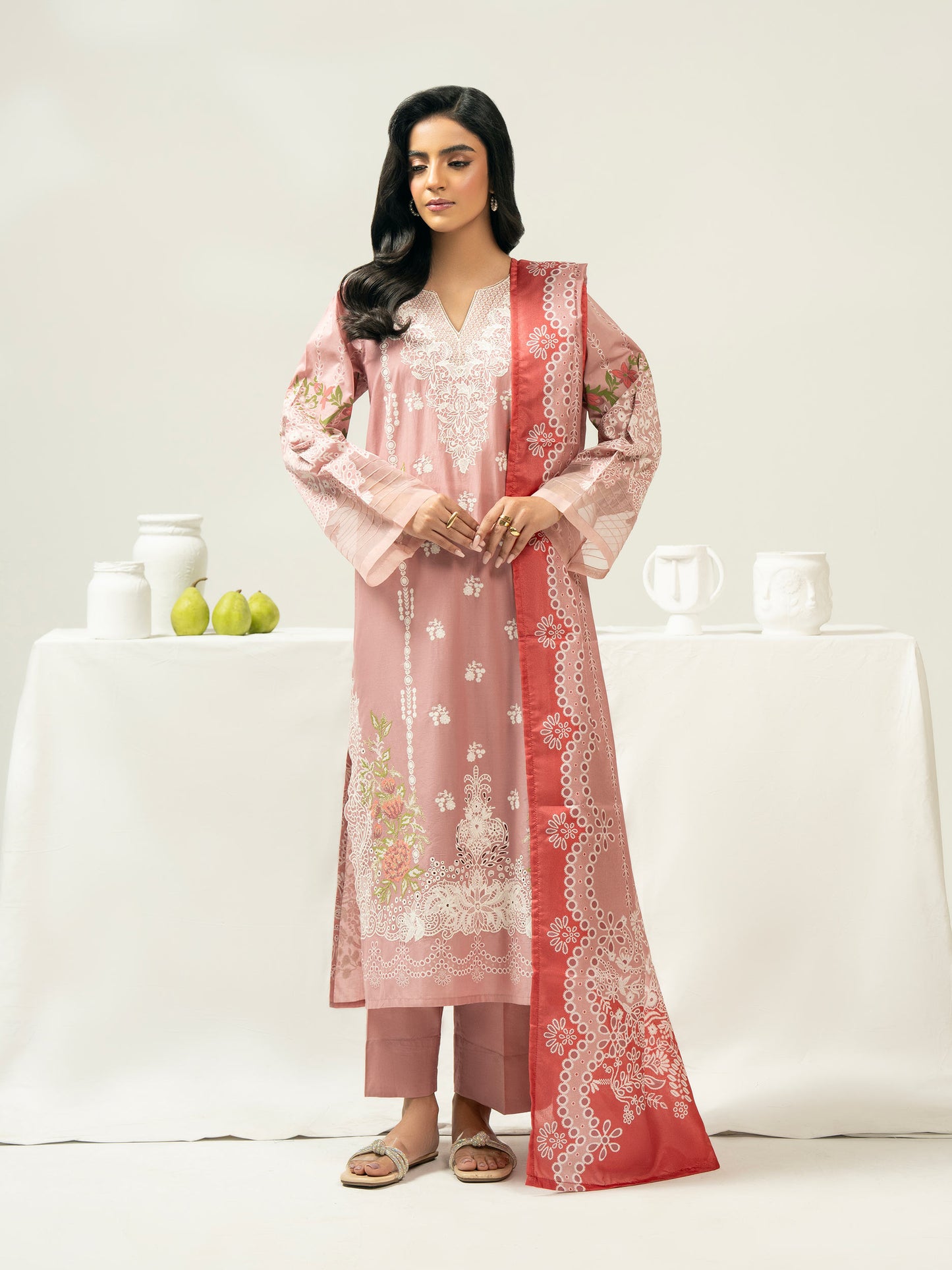 3 Piece Lawn Suit-Embroidered (Pret)