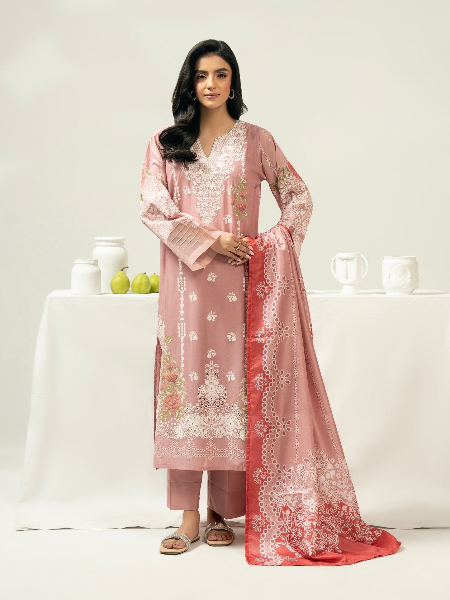 3 Piece Lawn Suit-Embroidered (Pret)