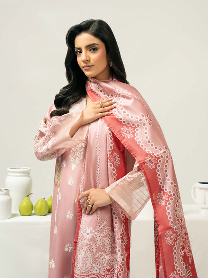 3 Piece Lawn Suit-Embroidered (Pret)