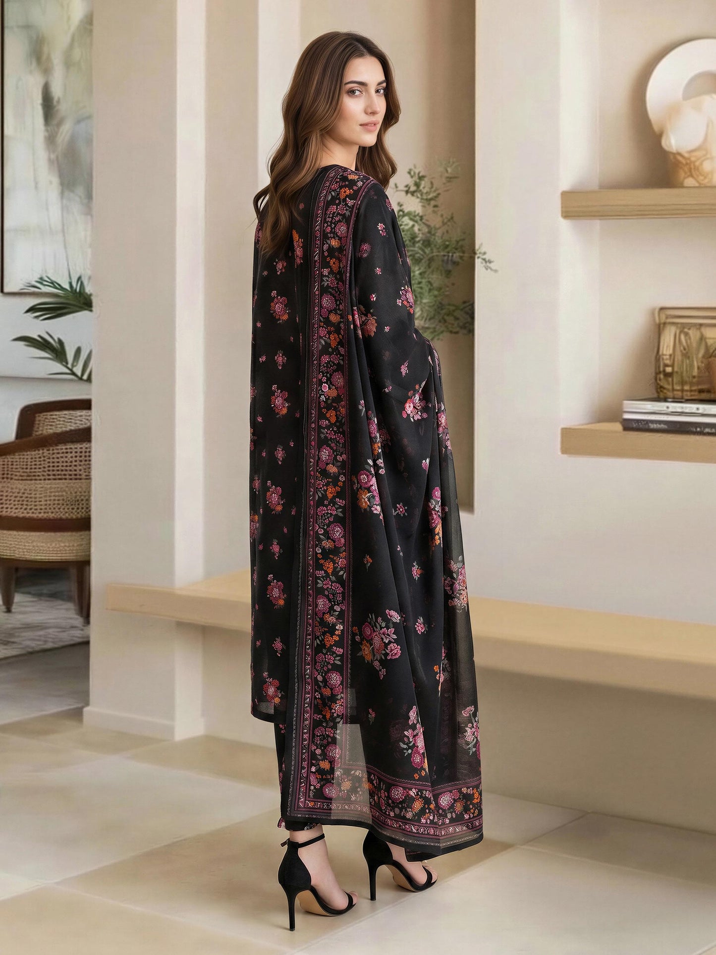 2 Piece Lawn Suit- Embroidered (Pret)
