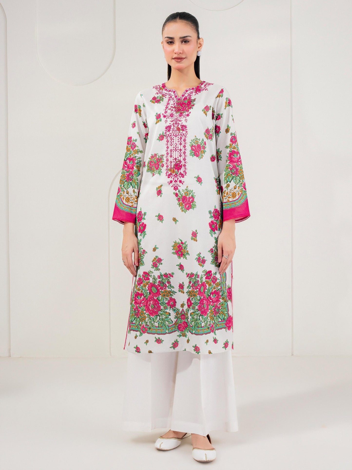 Lawn Shirt-Embroidered (Pret)