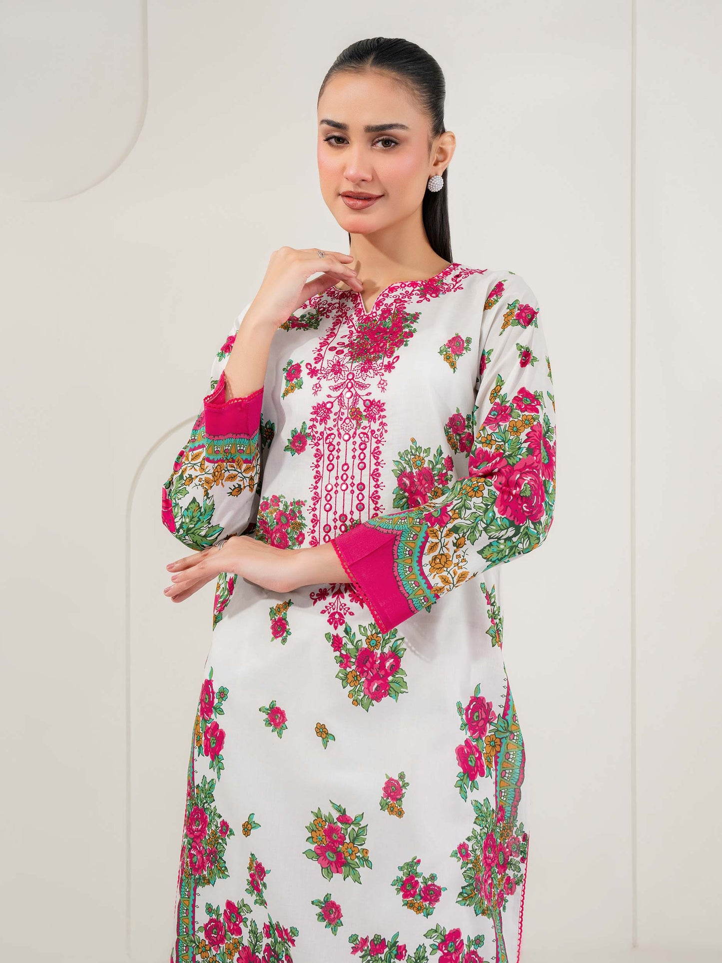 Lawn Shirt-Embroidered (Pret)