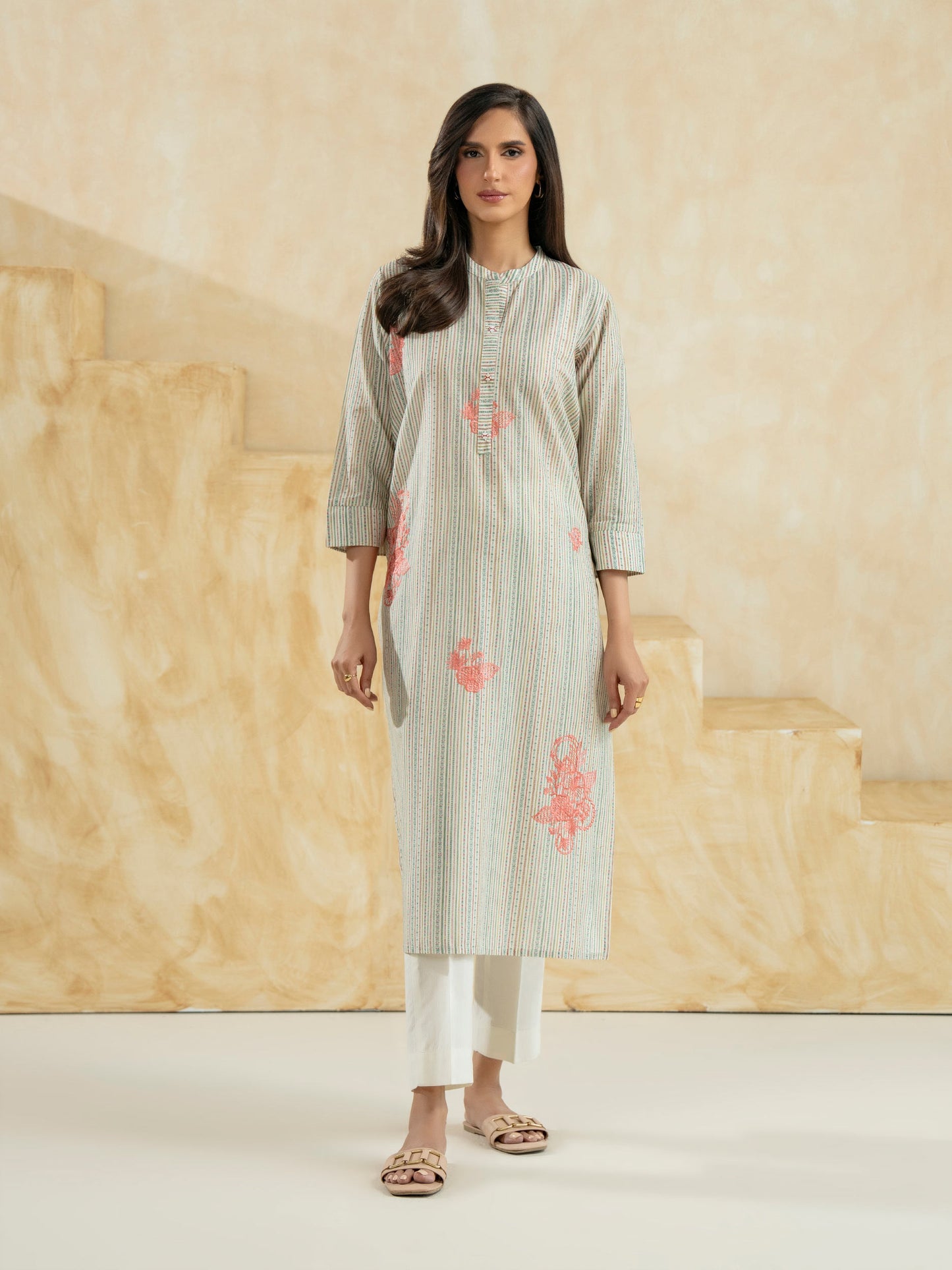 Lawn Shirt-Embroidered (Pret)