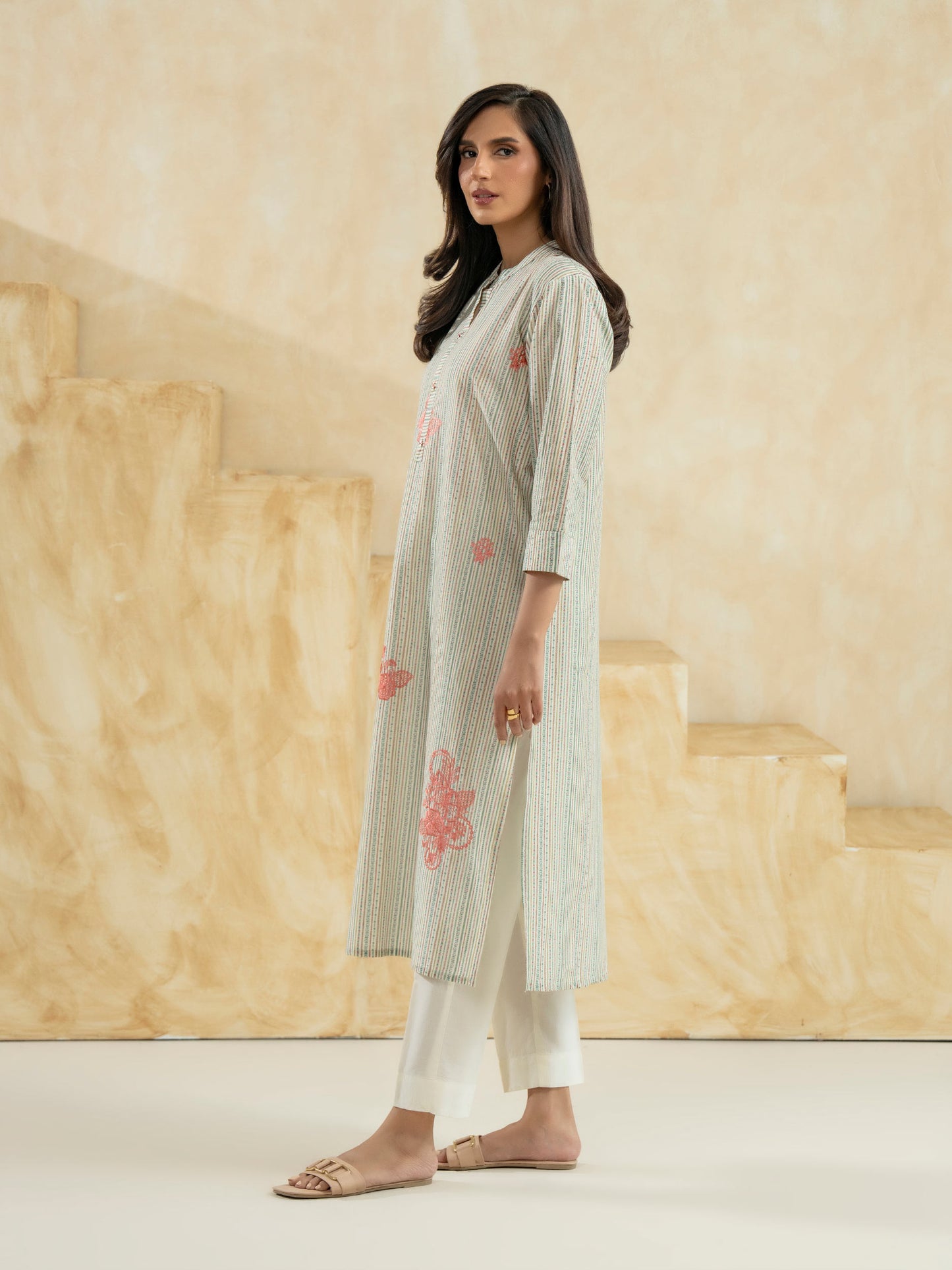 Lawn Shirt-Embroidered (Pret)