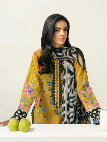 3 Piece Cambric Suit-Embroidered (Pret)