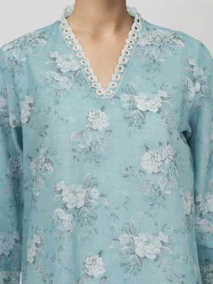 2 Piece Lawn Suit- Embroidered (Pret)