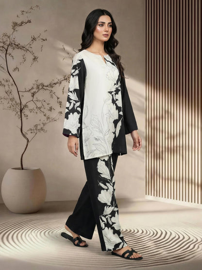 2 Piece Viscose Slub Suit (Pret)
