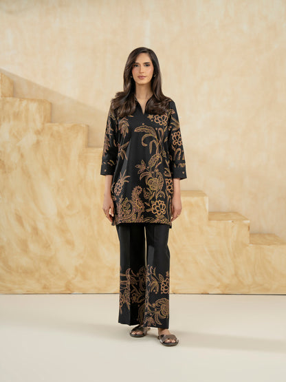 Lawn Co-ord Set-Paste Print (Pret)